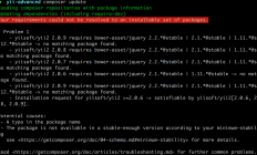 YII2 requires bower-asset/jquery  报错解决